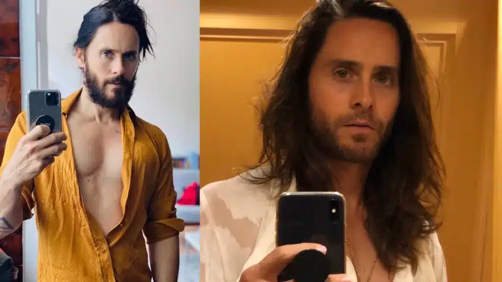 Jared Leto em selfie (Foto: Instagram)