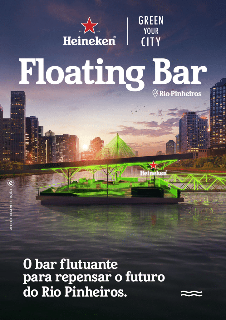 Floating Bar da Heineken (Divulgação)