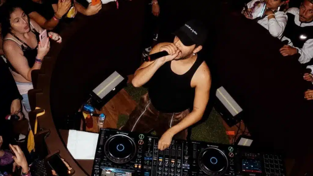Pedro Sampaio em show no camarote de Beats (Foto: Sampaiers/ Instagram)