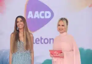 Patrícia Poeta e Eliana no Teleton (Foto: Reprodução)