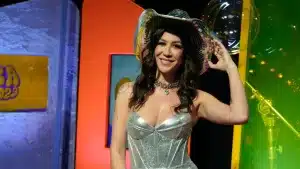 Fernanda Catania, Foquinha, em seu programa de fim de ano na DiaTV (Foto: Divulgação)