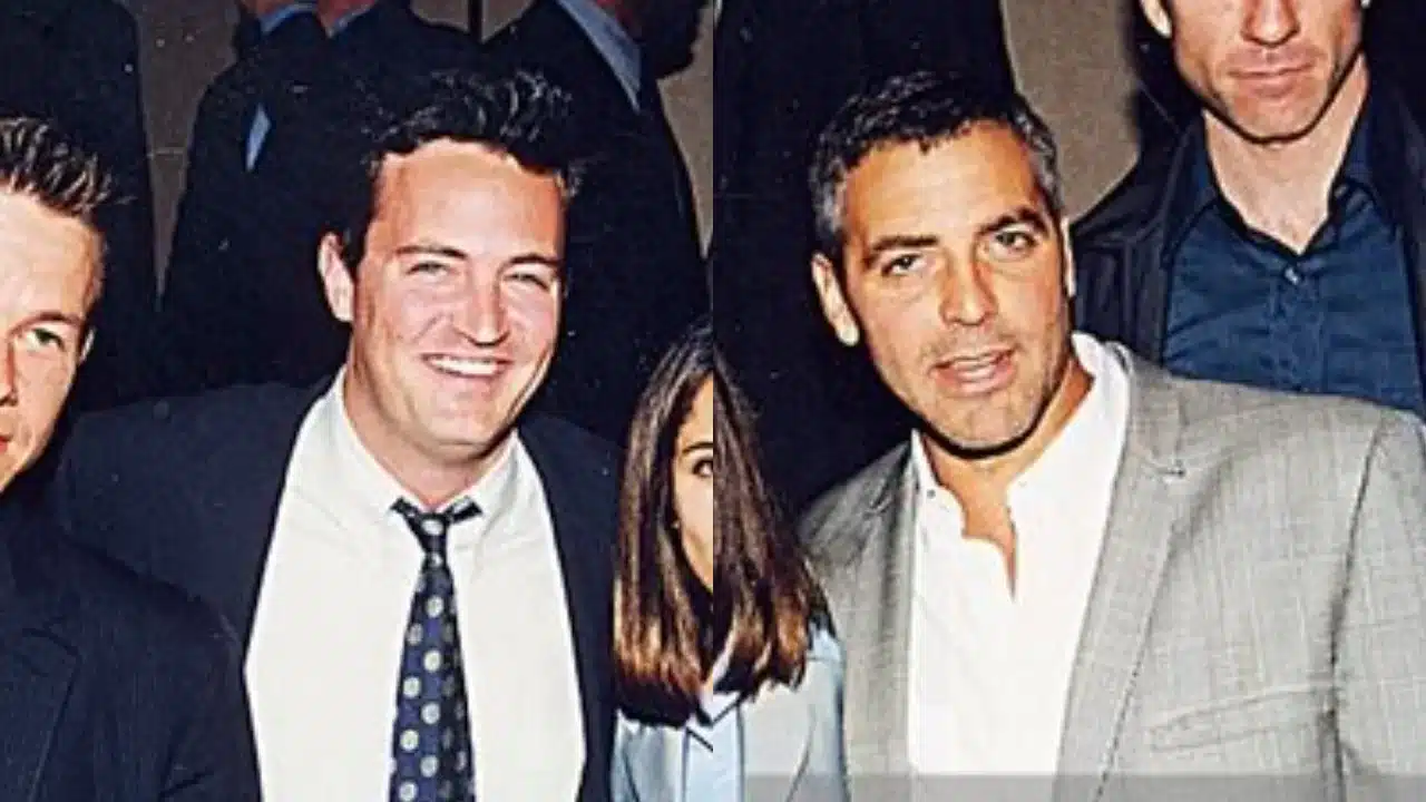 Matthew Perry e George Clooney (Foto: Reprodução)