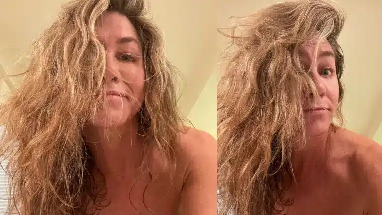 Jennifer Aniston em selfie (Foto: Instagram)