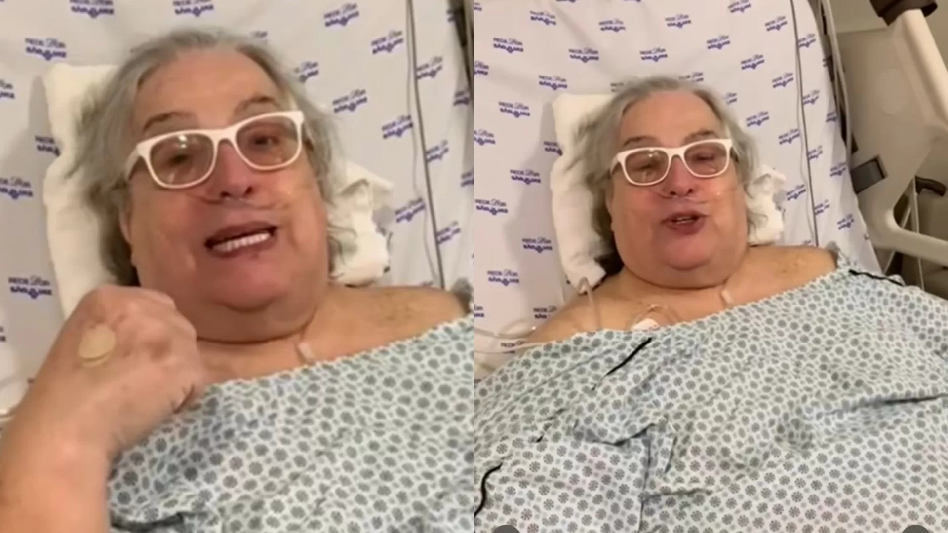 Mamma Bruschetta aparece em vídeo para atualizar seu estado de saúde (Foto: Reprodução/ Instagram)