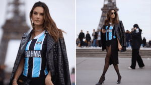 Alessandra Ambrósio em Paris (Foto: Leo Faria)