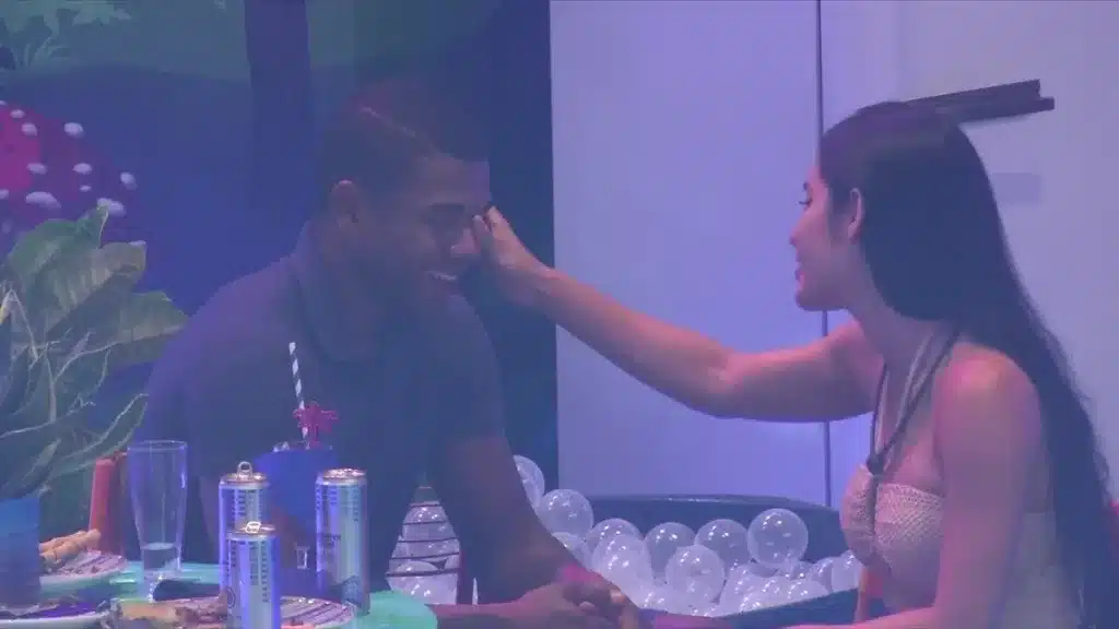 Davi e Isabelle no BBB24 (Foto: Globoplay)