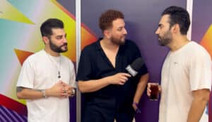 Dupla Guilherme e Benuto em entrevista com Felipe Reis (Foto: Feed TV)