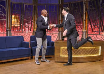 The Noite com Danilo Gentili recebe Terry Crews (Foto: Lourival Ribeiro/SBT)