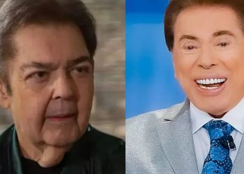 Faustão e Silvio Santos (Foto Reprodução Globo e SBT)