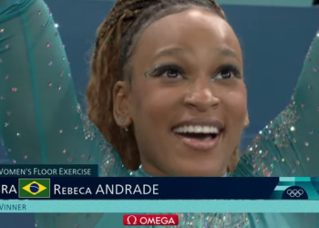 Rebeca Andrade (Foto Reprodução TV)