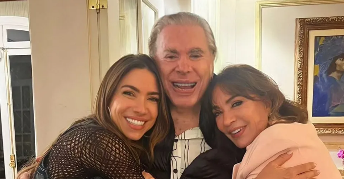 Patrícia Abravanel, Silvio Santos e Iris Abravanel (Foto: Instagram)