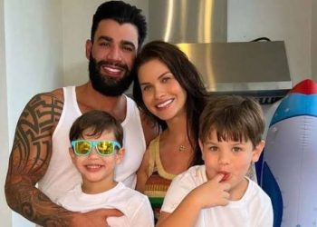 Andressa Suita, Gusttavo Lima e filhos (Foto: Instagram)