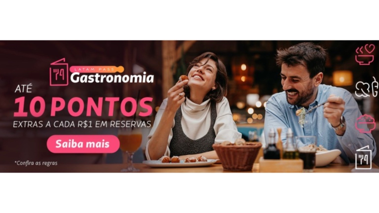 Ganhe milhas de graça comendo em restaurantes