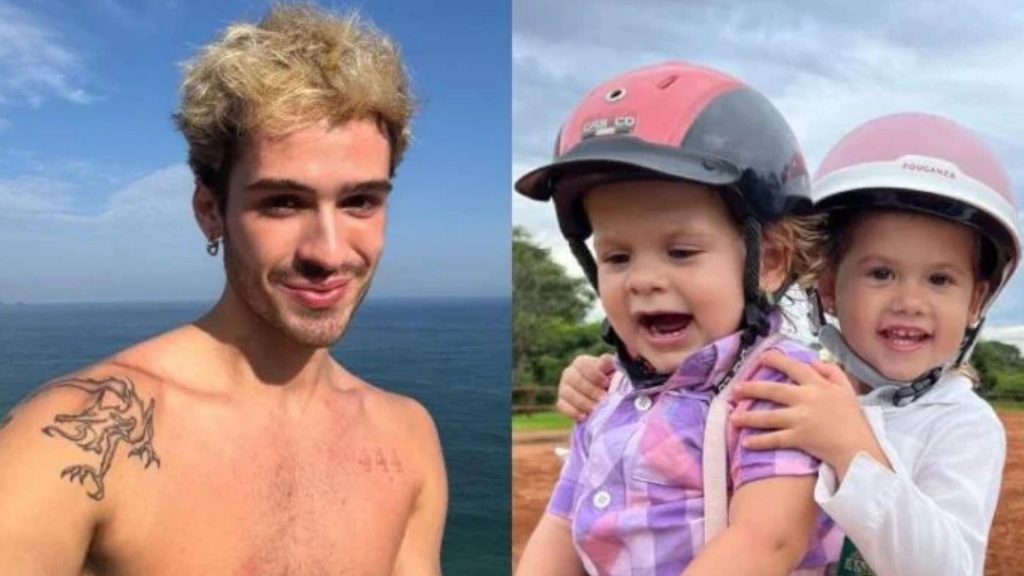 João Guilherme e filhas de Virginia (Foto: Instagram)