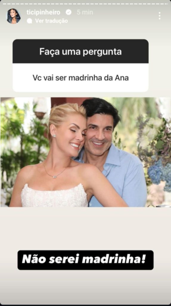 Publicação de Ticiane Pinheiro (Foto: Instagram)