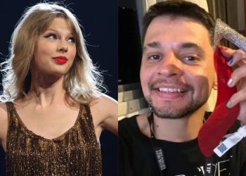 Taylor Swift e fã (Foto Reprodução Redes Sociais)