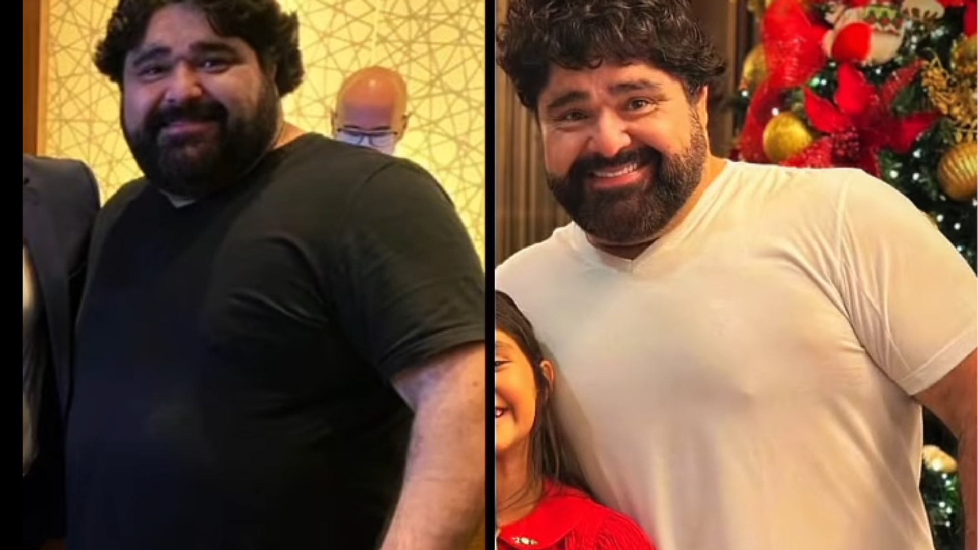 Antes e depois do Fabiano (reprodução Instagram)