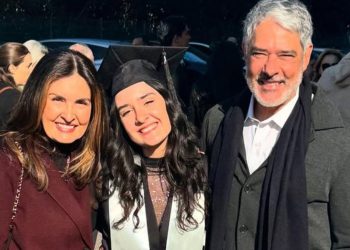 Fátima Bernardes, William Bonner e filha (Foto Reprodução Redes Sociais)