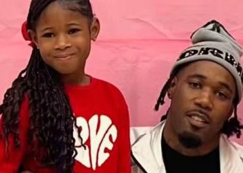 Rapper G$ Lil Ronnie e a filha (Foto Reprodução Redes Sociais)