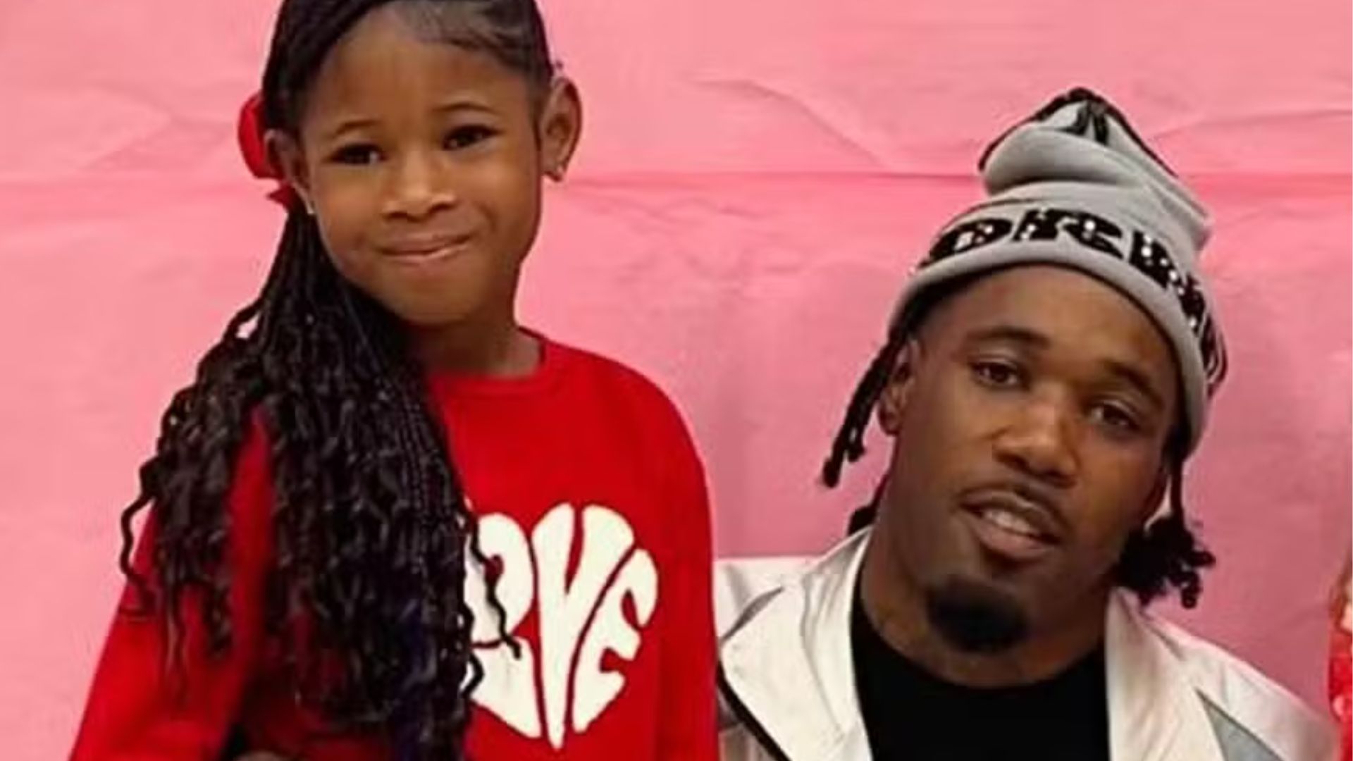 Rapper G$ Lil Ronnie e a filha (Foto Reprodução Redes Sociais)