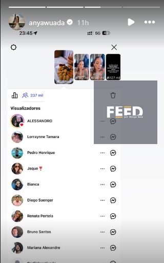 Story de Any Awuada (Foto: Instagram)