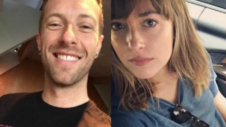 Chris Martin e Dakota Johnson (Foto: Instagram)