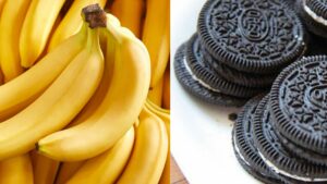 Banana e biscoito recheado (Foto: Freepik)