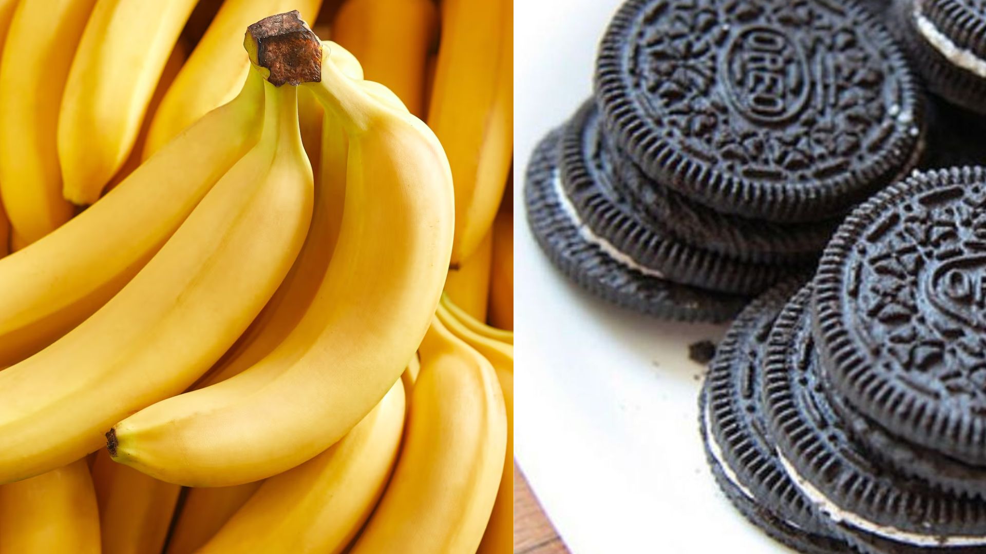 Banana e biscoito recheado (Foto: Freepik)