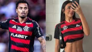 Luiza Watson e Allan Souza, do Flamengo (Foto: Instagram)
