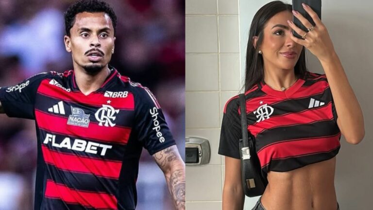 Luiza Watson e Allan Souza, do Flamengo (Foto: Instagram)