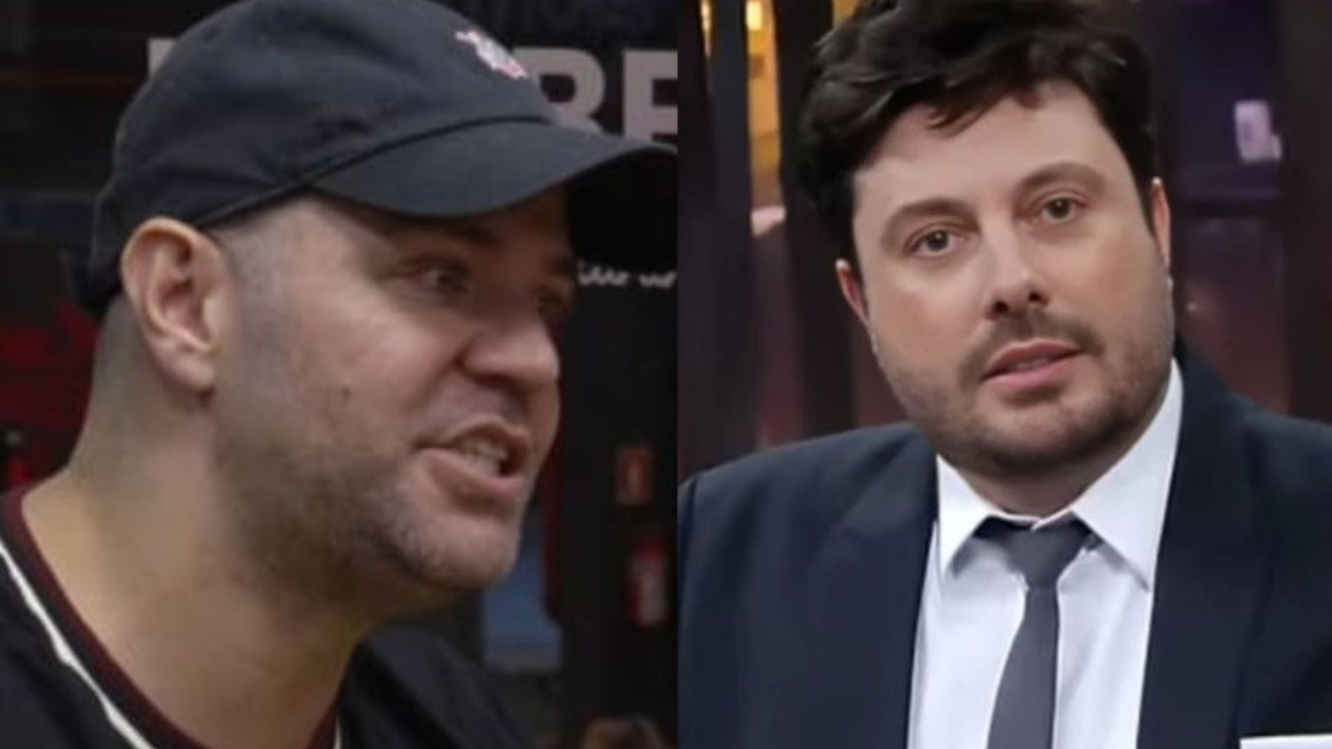 Victor Sarro e Danilo Gentili (Foto Reprodução Redes Sociais)