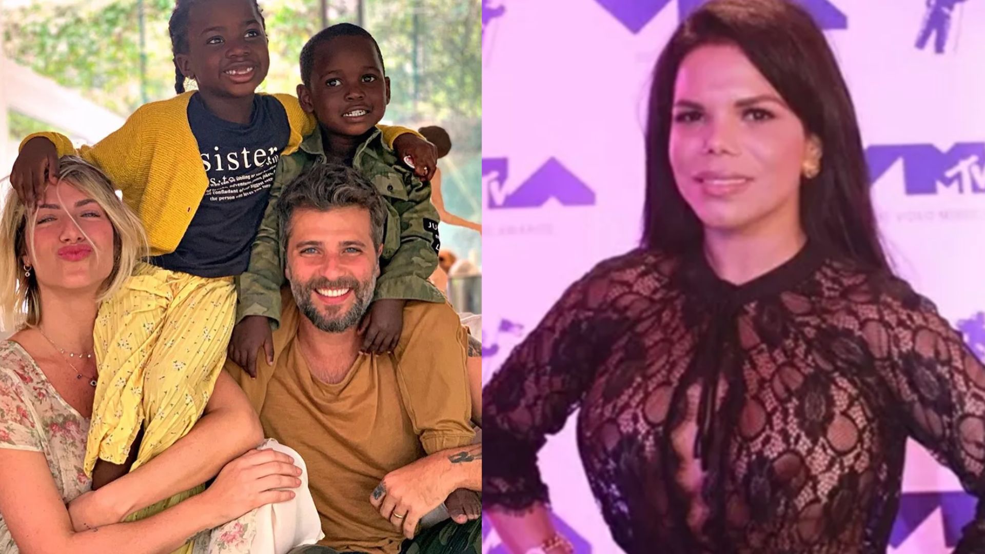 Bruno Gagliasso e Giovnna Ewbank e Dayane (Foto Reprodução Redes Sociais)