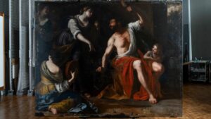 Hércules e Ônfale (foto de Cassia Davis e J Paul Getty Trust)