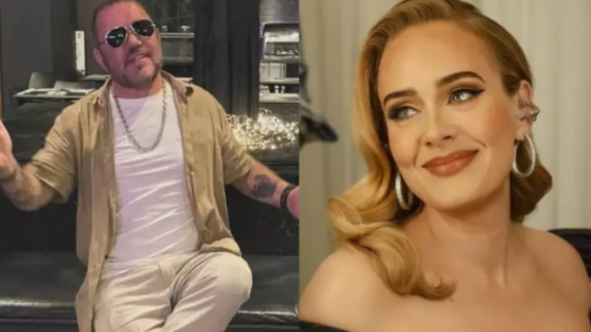Adele e Toninho Geraes (Foto Reprodução Redes Sociais)