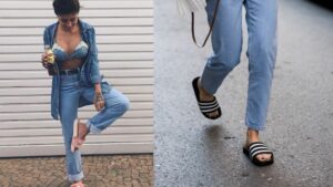 Calça com chinelo (Foto: Pinterest)