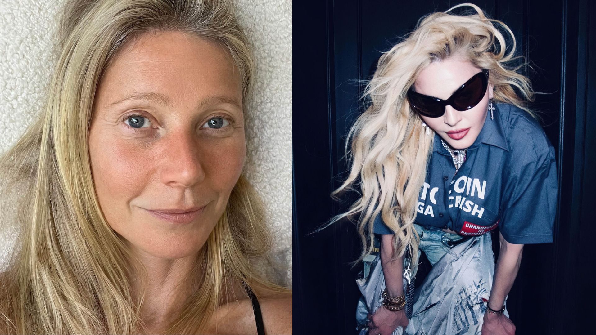 Gwyneth Paltrow e Madonna (Foto Reprodução Redes Sociais)