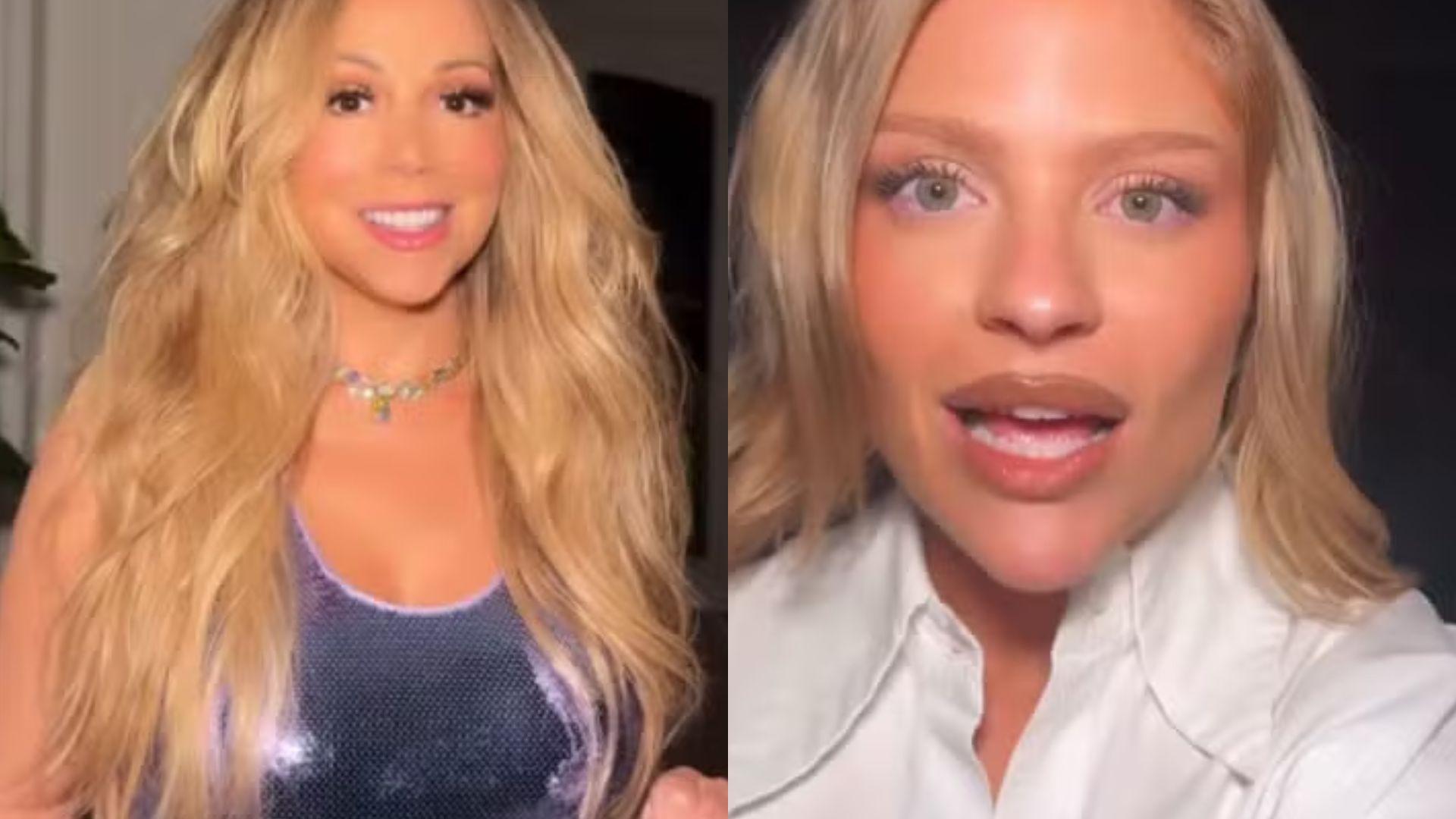 Luísa Sonza e Mariah Carey (Foto Reprodução Redes Sociais)