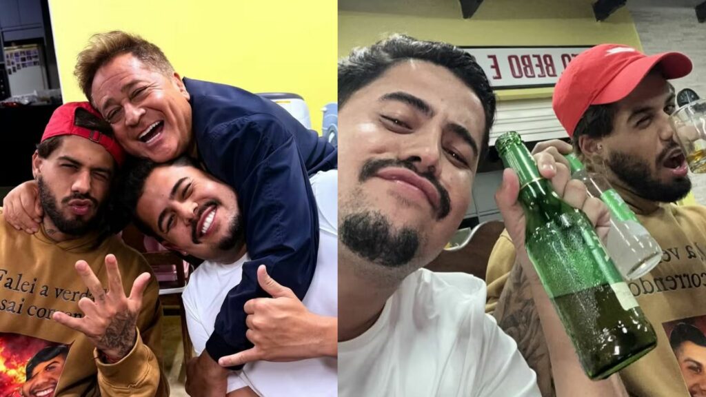 Zé Felipe, Luciano e João Victor (Foto: Instagram)