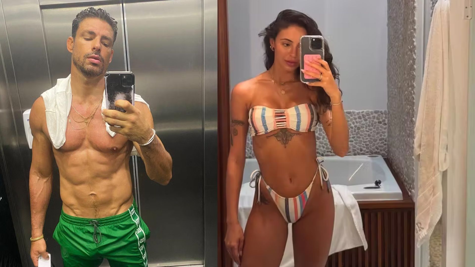 Cauã Reymond e modelo (Foto: Instagram)