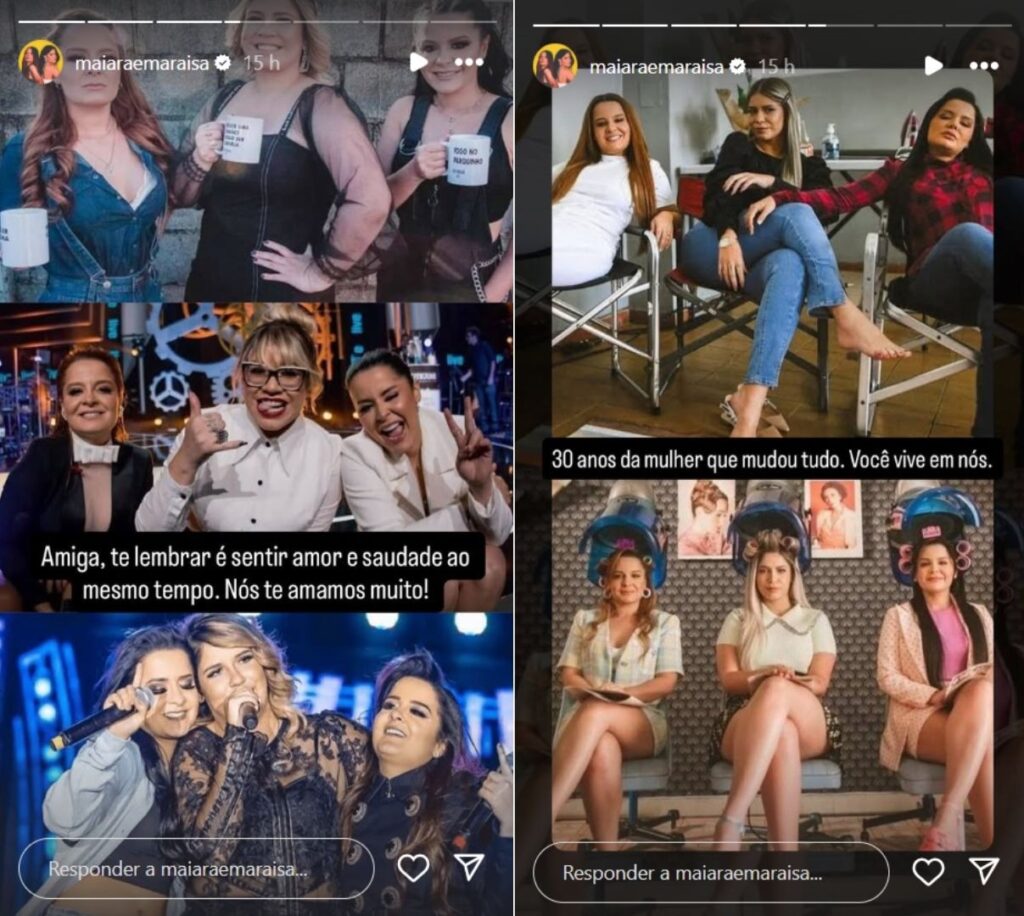 Story de Maraia e Maraisa (Foto: Instagram)