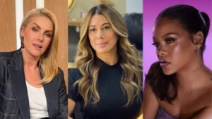 Ana Hickmann, Drina Vieira e Rihanna (Montagem)