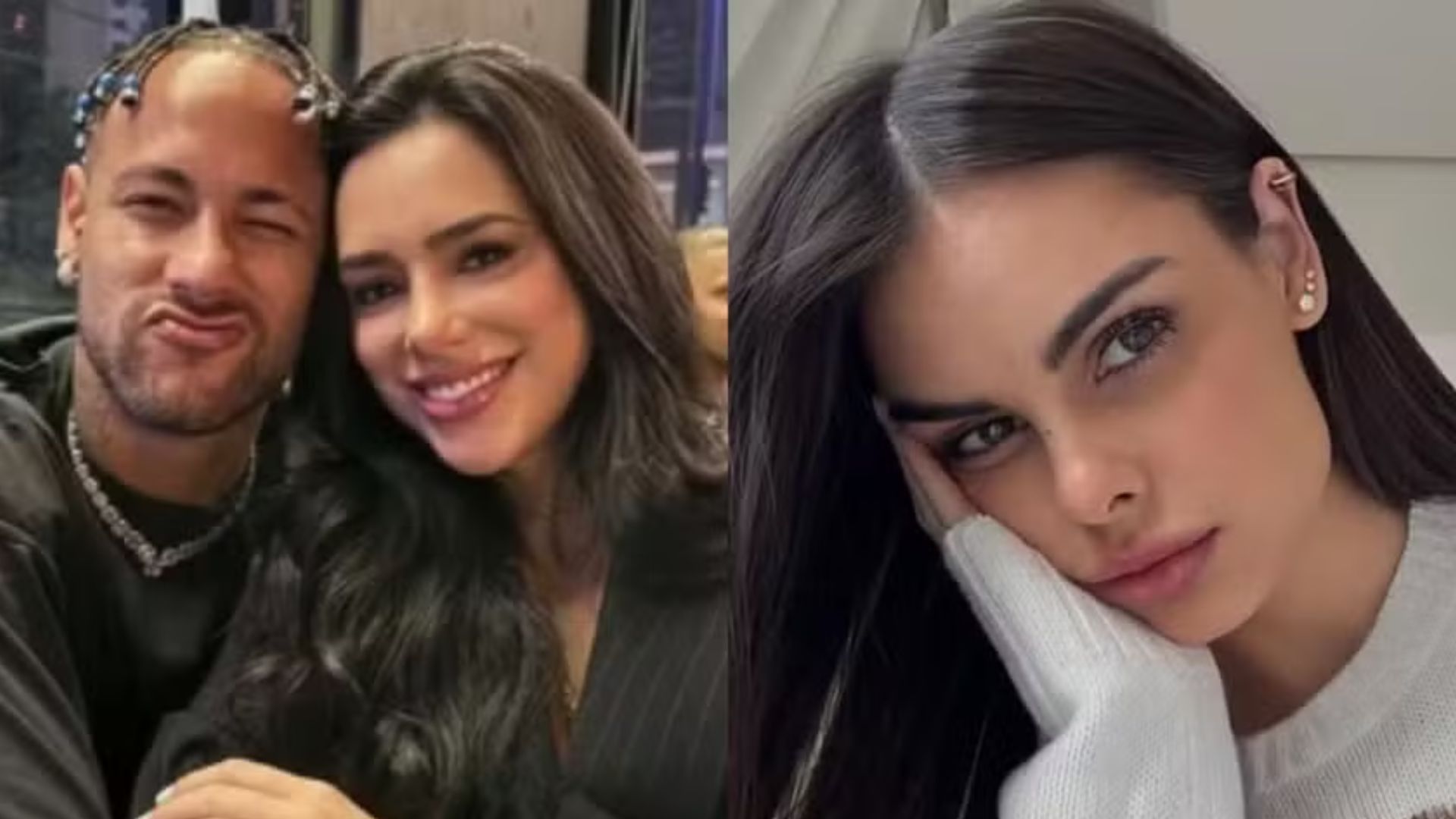 Neymar, Bruna Biancardi e Amanda Kimberlly (Foto: Instagram)