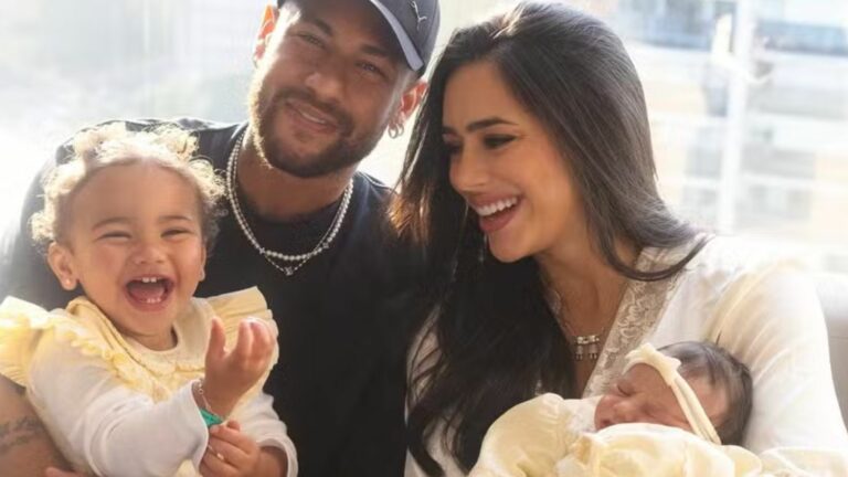 Neymar, Bruna Biancardi e filhas (Foto: Instagram)