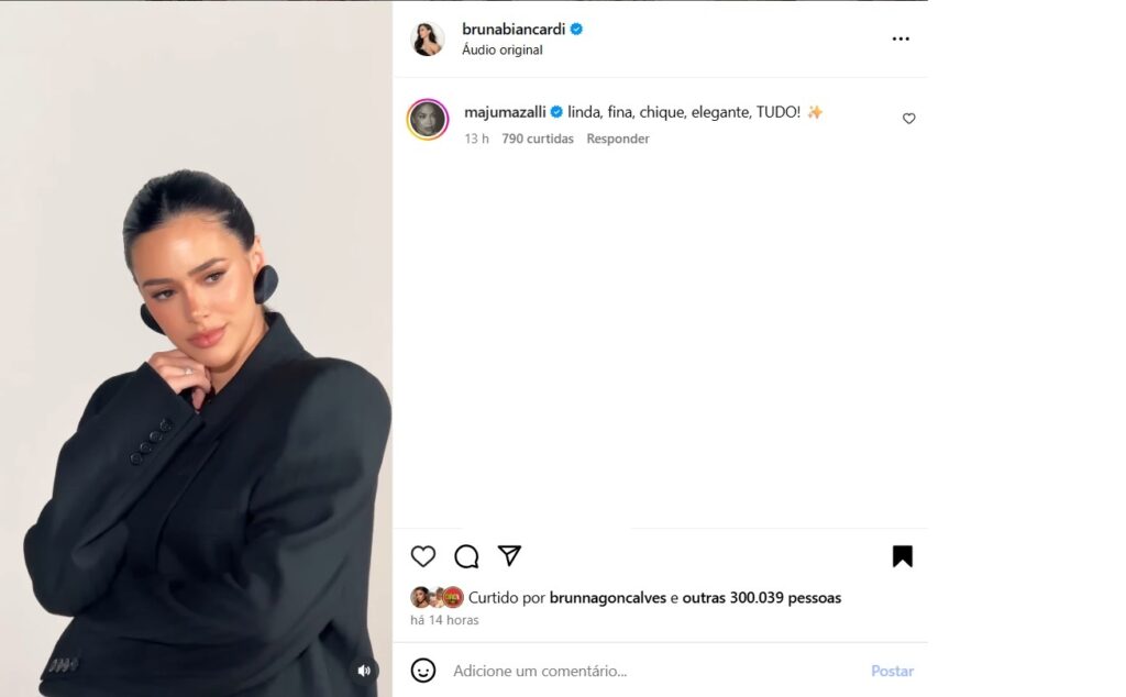Comentário (Foto: Instagram)