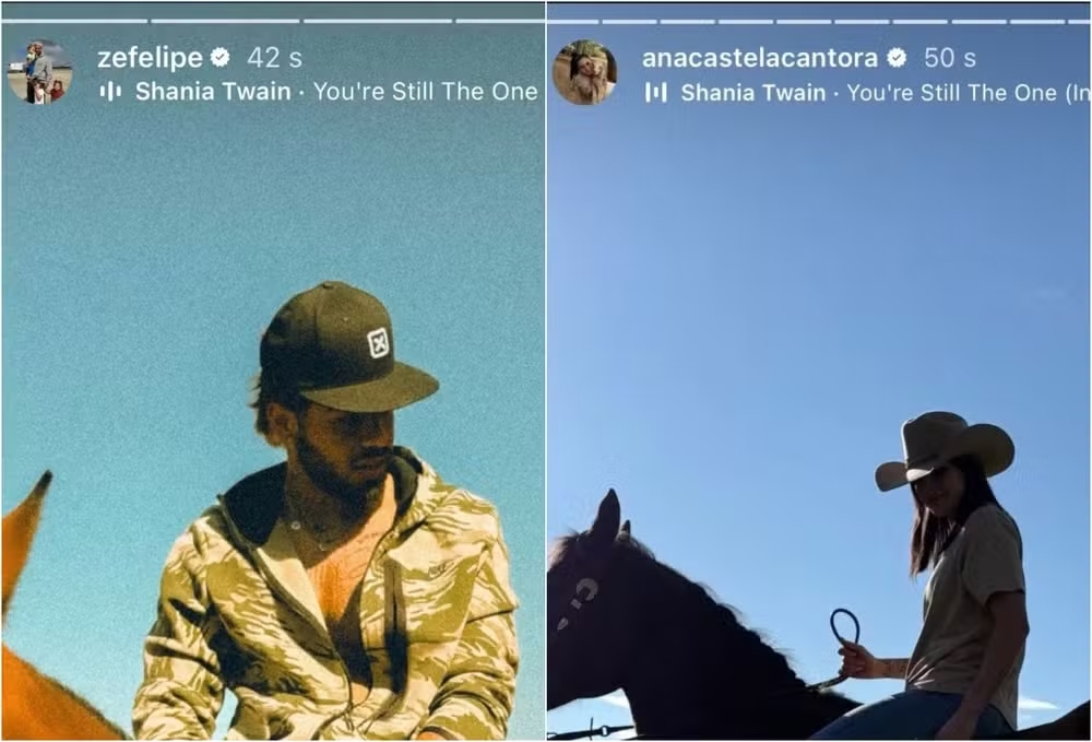 Zé Felipe e Ana Castela (Foto: Instagram)