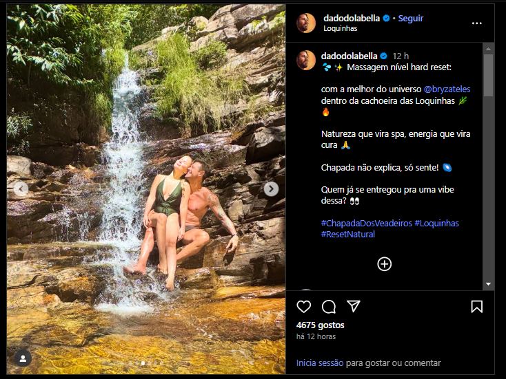 Dado Dolabella e affair (Foto: Instagram)