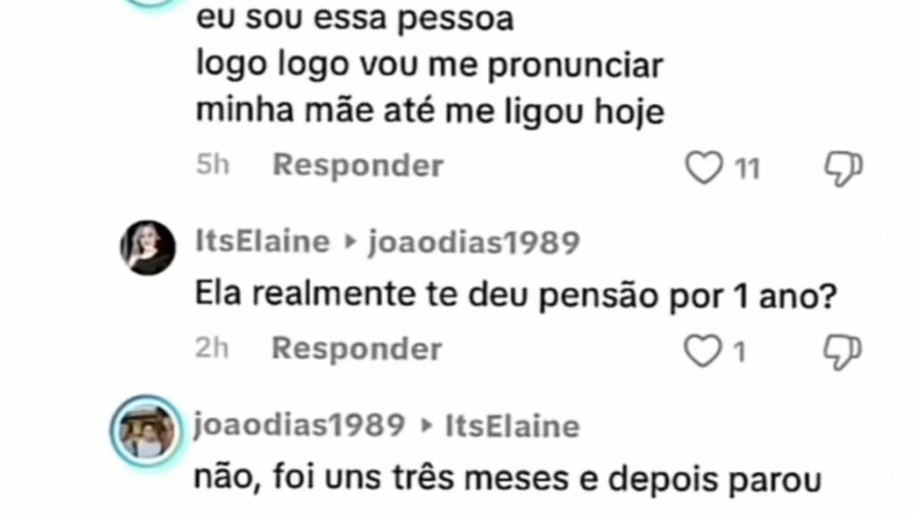 Comentário (Foto: Instagram)