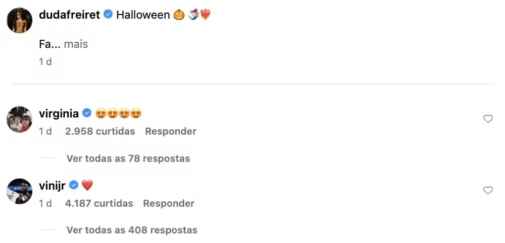 Comentário (Foto: Instagram)