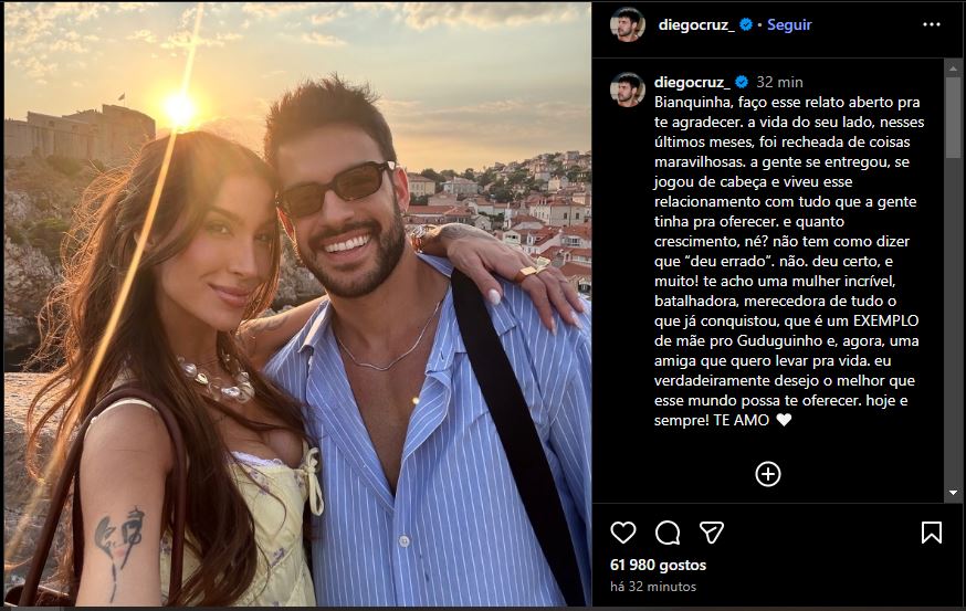 Bianca Andrade e Diego Cruz (Foto: Instagram)
