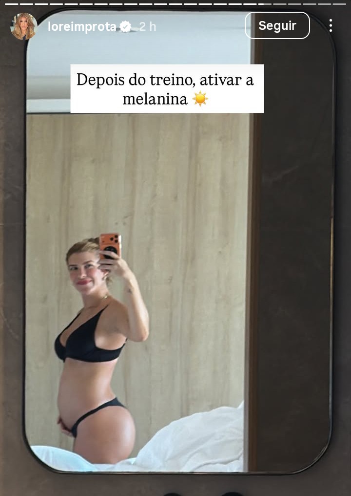 Lore exibindo em nova fase (Foto: Instagram)